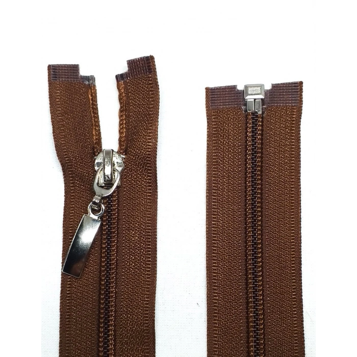 110cm Kahverengi Ferace Fermuarı