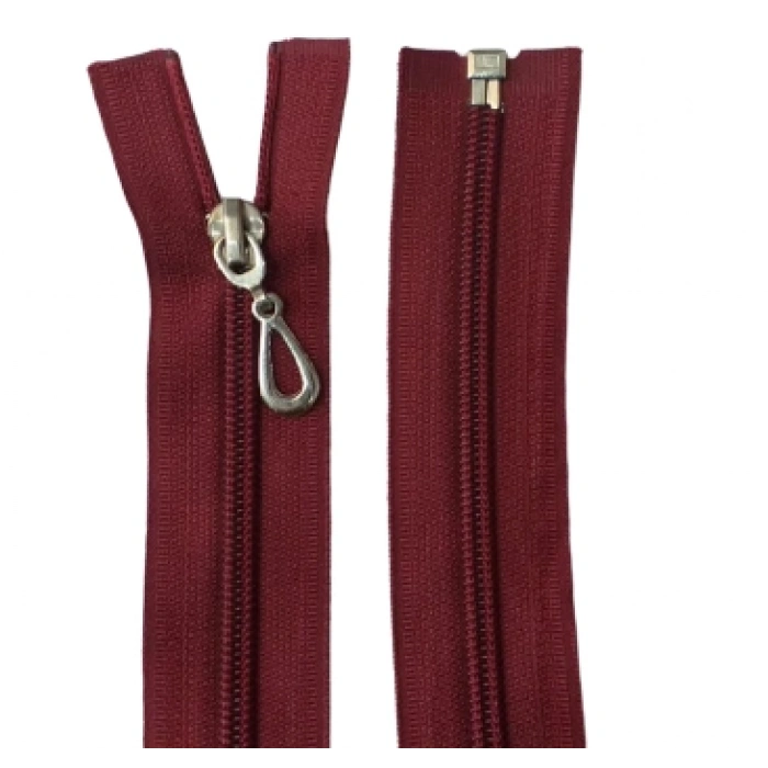 110cm Kırmızı Ferace Fermuarı