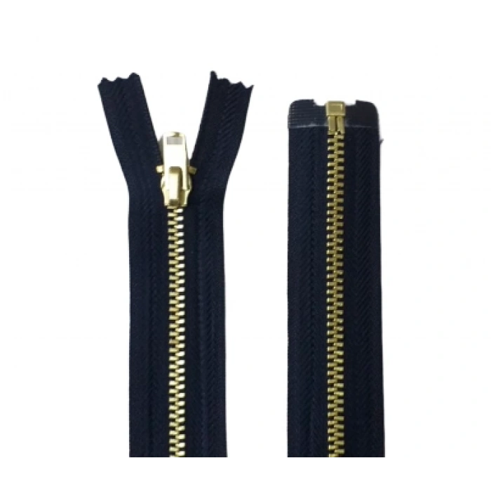 110cm Lacivert Gold Ferace Fermuarı(Metal)