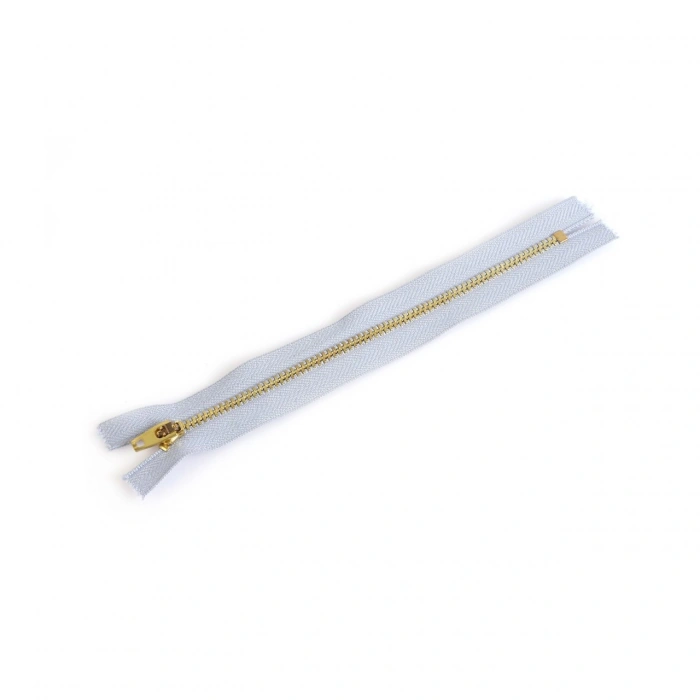 18cm Açık Gri Metal Kot Pantolon Fermuarı