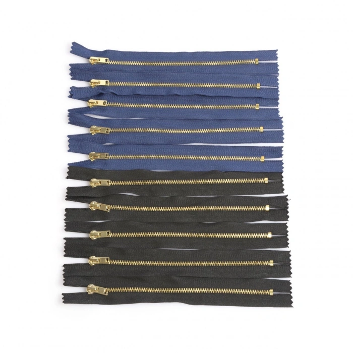 18cm Karışık Metal Pantolon Fermuarı 10 Adet
