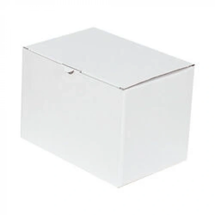 18x13x15,5cm Kilitli Kutu - Beyaz