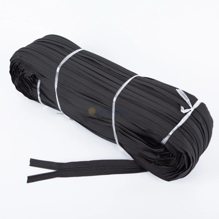 200 Metre + 200 Başlık Siyah Fermuar