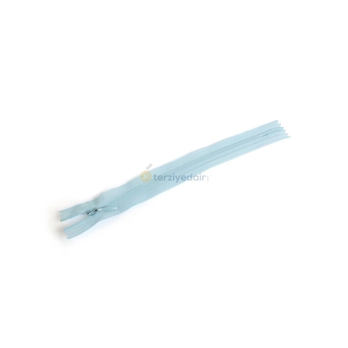 20cm Bebe Mavi Gizli Fermuar 5 Adet