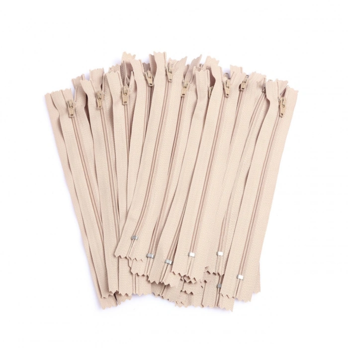 20cm Bej Pantolon Fermuarı 50Adet