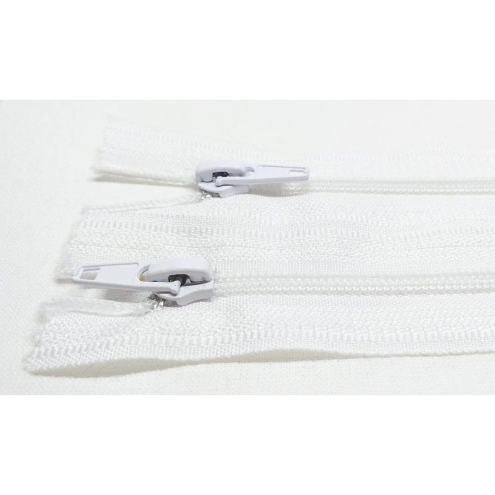 20cm Beyaz Pantolon Fermuarı 10 Adet