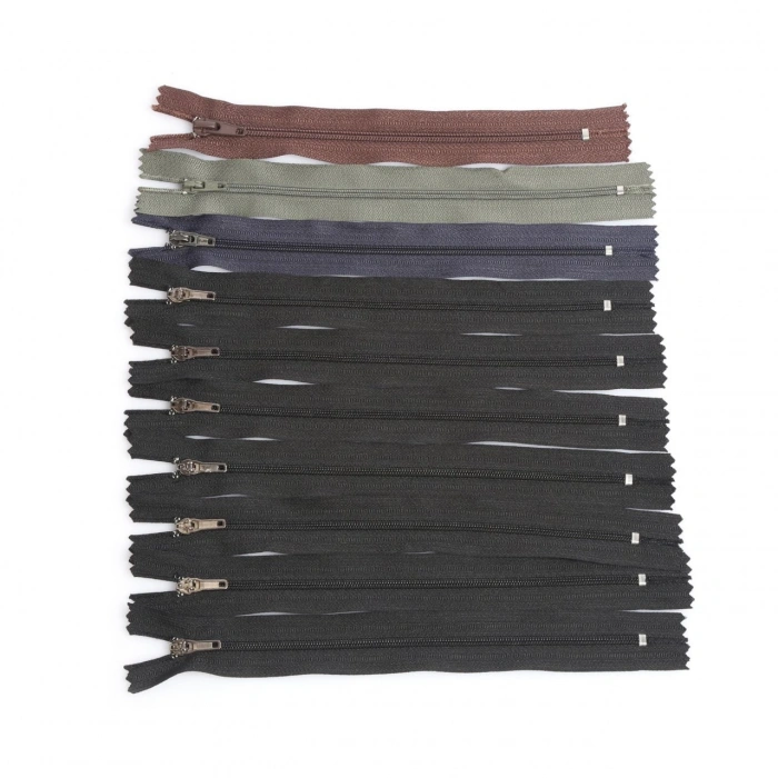 20cm Karışık Pantolon Fermuarı 10 Adet