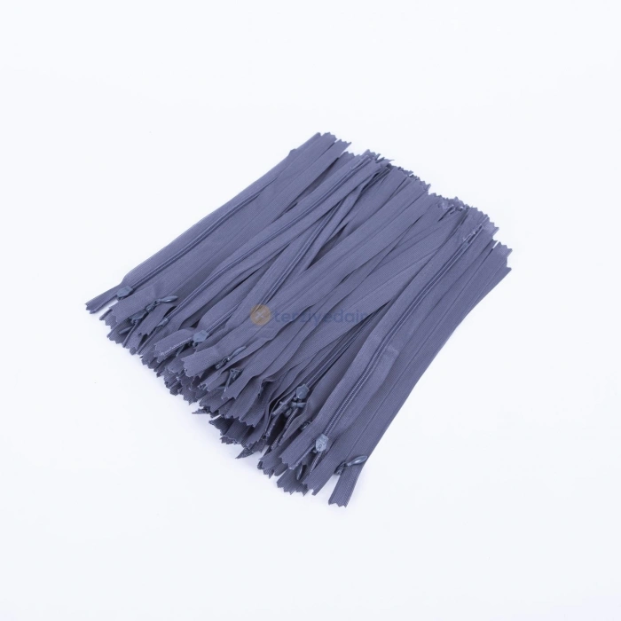 20cm Koyu Gri Gizli Fermuar