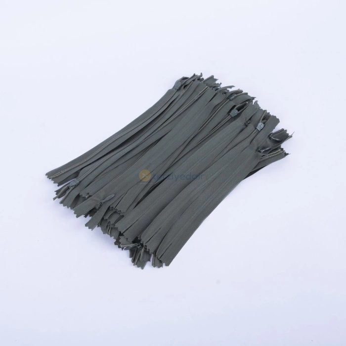 20cm Koyu Haki Gizli Fermuar