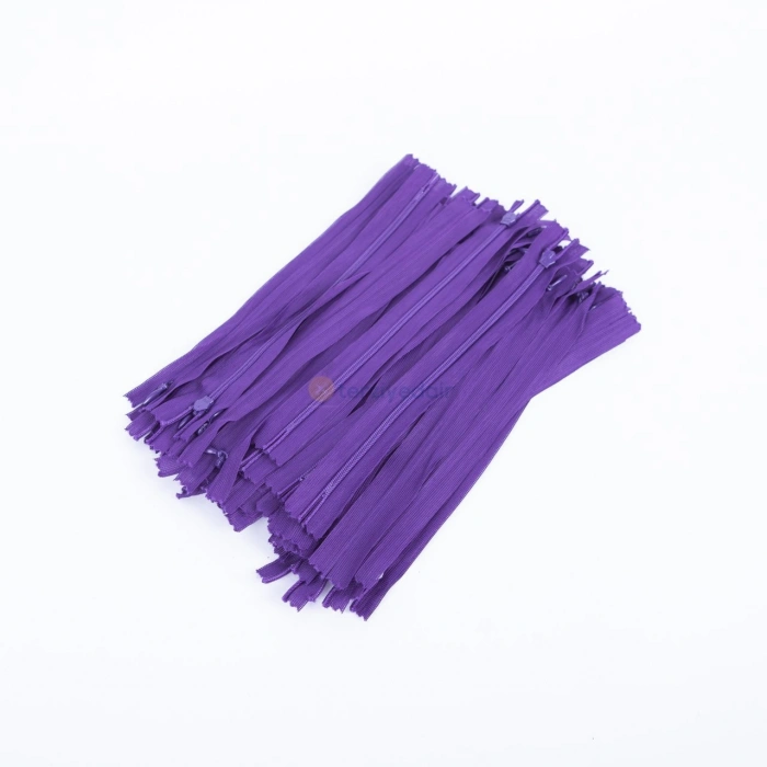 20cm Mor Gizli Fermuar