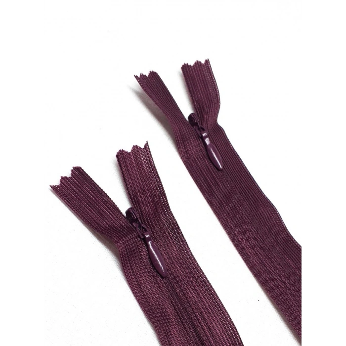 20cm Mürdüm Gizli Fermuar 5 Adet