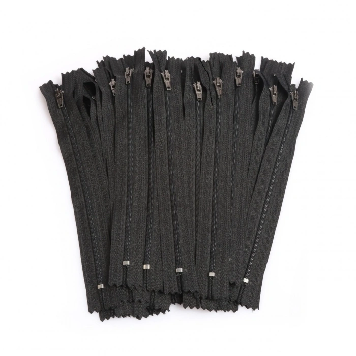 20cm Siyah Pantolon Fermuarı 50Adet