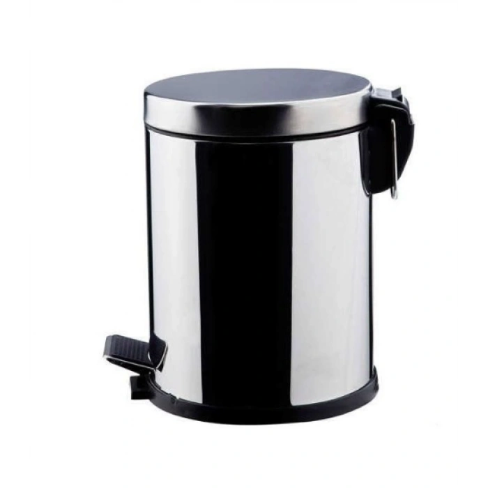3 Lt Pedallı Çöp Kovası Paslanmaz ( 1 Adet )