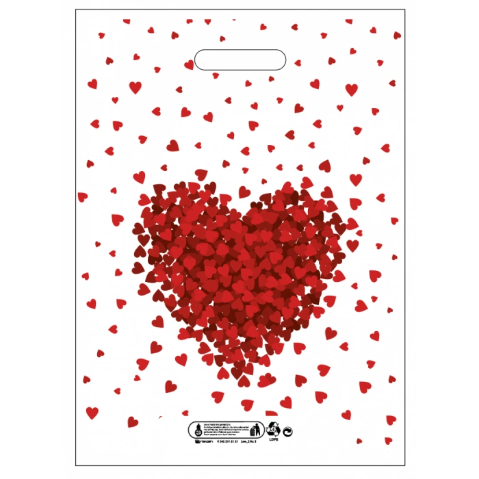 33x45 Çok Renkli Takviyeli Poşet 3 NO( 50 Adet )