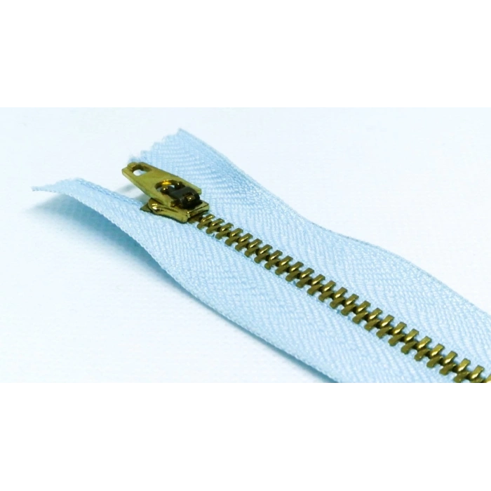 5 Adet 18cm Açık Mavi Metal Fermuarı