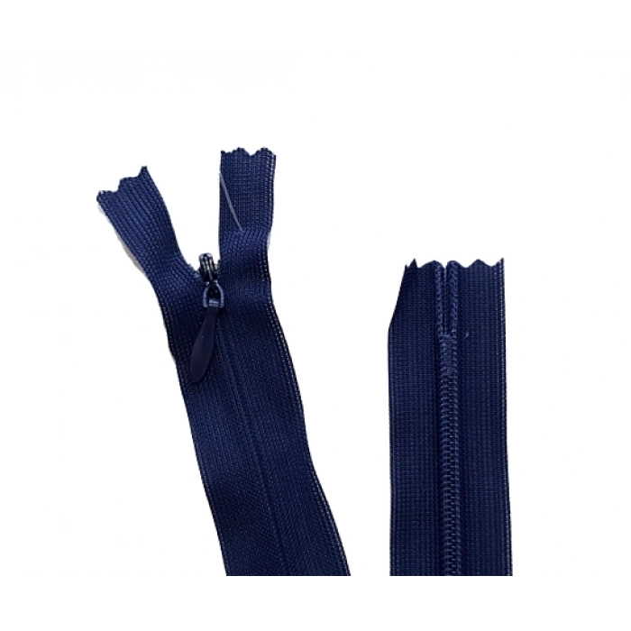 5 Adet 60cm Açık Lacivert Gizli Fermuar