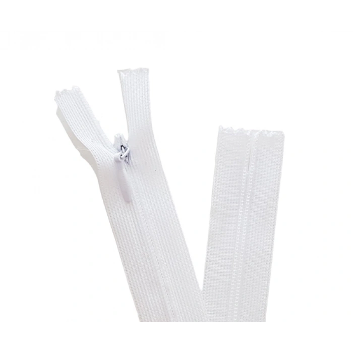 5 Adet 60cm Beyaz Gizli Fermuar
