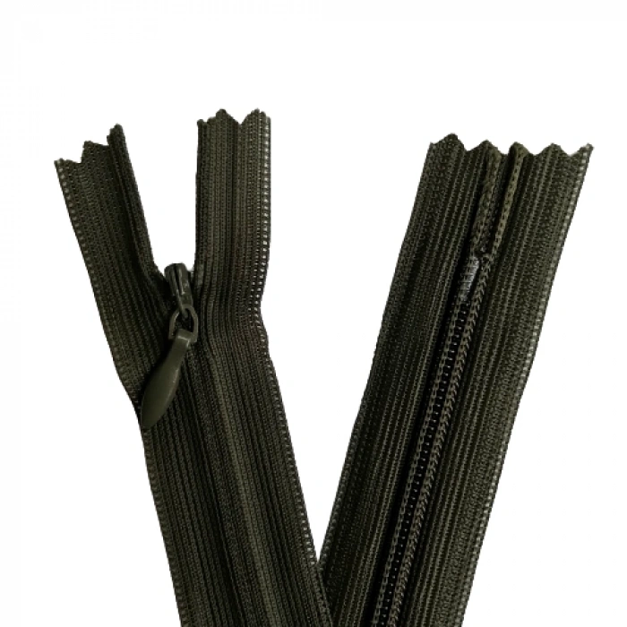 5 Adet 60cm Haki Gizli Fermuar