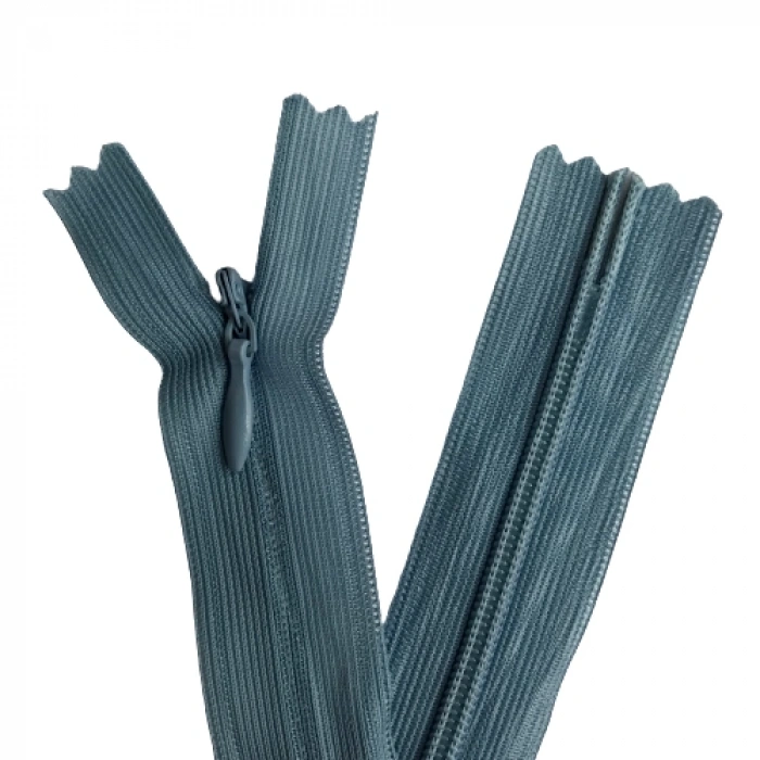 5 Adet 60cm İndigo Gizli Fermuar