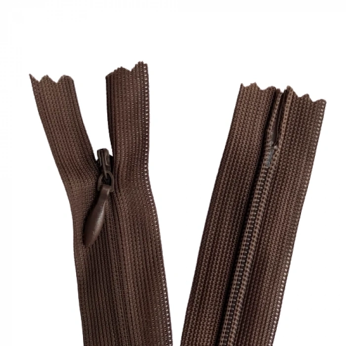 5 Adet 60cm Kahverengi Gizli Fermuar