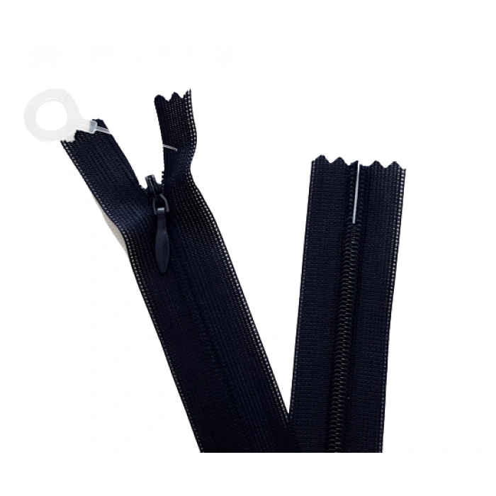 5 Adet 60cm Lacivert Gizli Fermuar