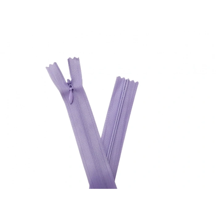 5 Adet 60cm Lila Gizli Fermuar