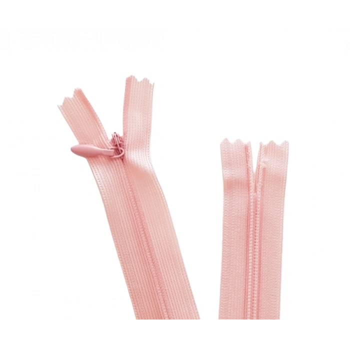 5 Adet 60cm Pembe Gizli Fermuar