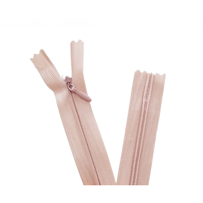 5 Adet 60cm Pudra Gizli Fermuar