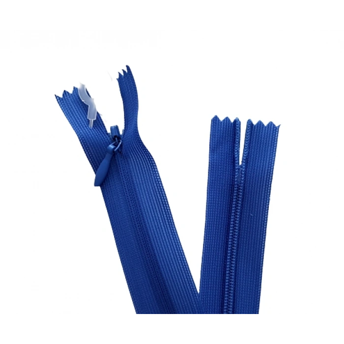 5 Adet 60cm Saks Mavi Gizli Fermuar