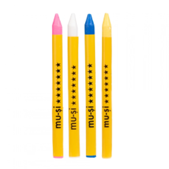 MUŞİ Buhar ile Uçan Çizgi kalemi Renkli (4 Adet)