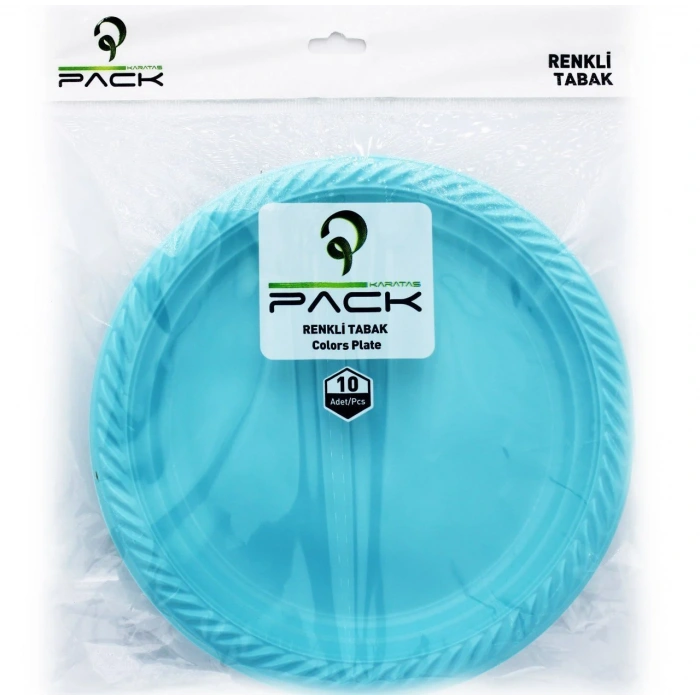 Plastik Renkli Tabak 10 lu.