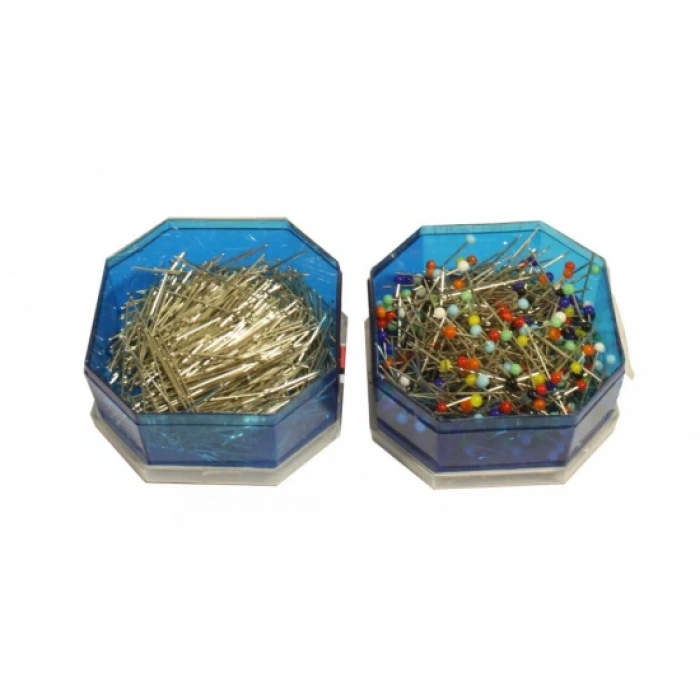 Toplu İğne SAİP Hakiki Çelik 32/50gr. Renkli Başlı
