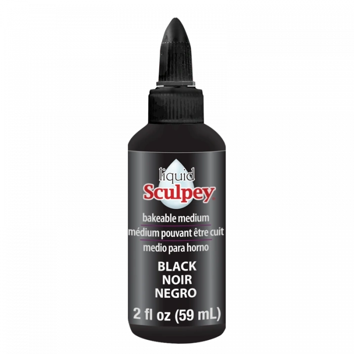 Sculpey Liquid Sıvı Polimer Kil 59 ml. Siyah