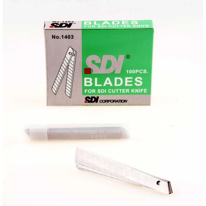 SDI Dar Maket Bıçağı Yedeği 9 mm 10lu Paket