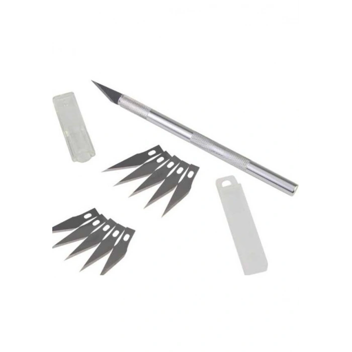 Kretuar Bıçağı + 15 Adet Yedek Uç