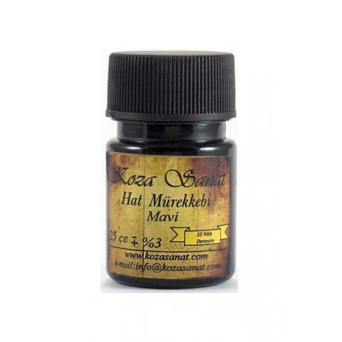 Koza Hat Mürekkebi 25 cc. MAVİ