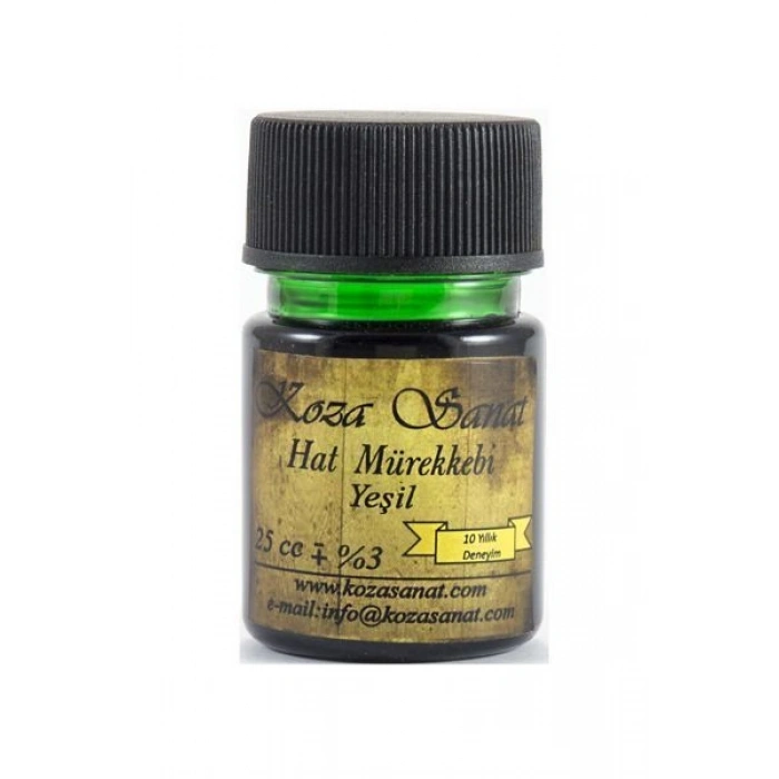 Koza Hat Mürekkebi 25 cc. YEŞİL
