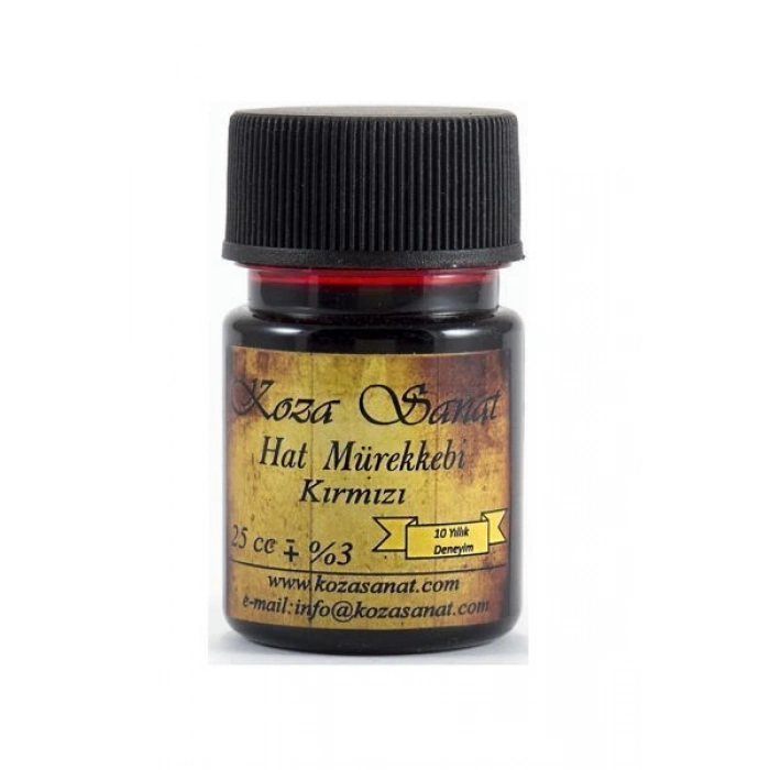 Koza Hat Mürekkebi 25 cc. KIRMIZI