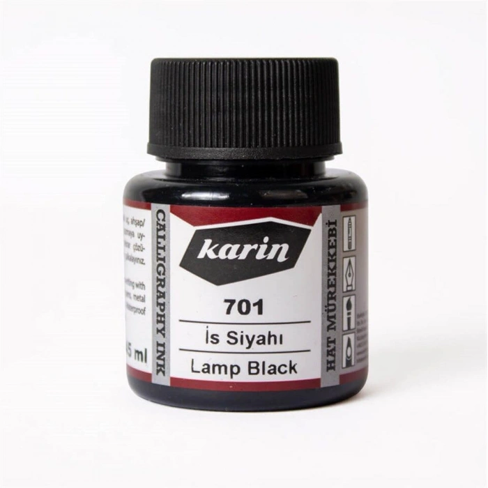 Karin Hat Mürekkebi 45 ml. 701 İs Siyahı