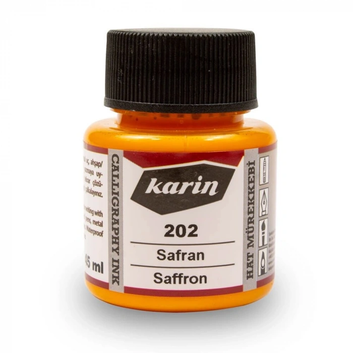 Karin Hat Mürekkebi 45 ml. 202 Safran