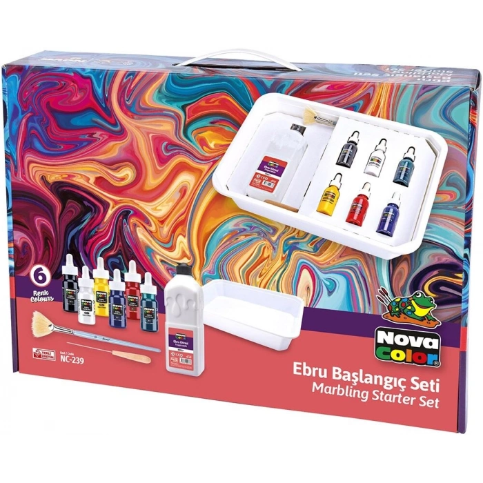 Nova Color Ebru Başlangıç Seti 6 Renk