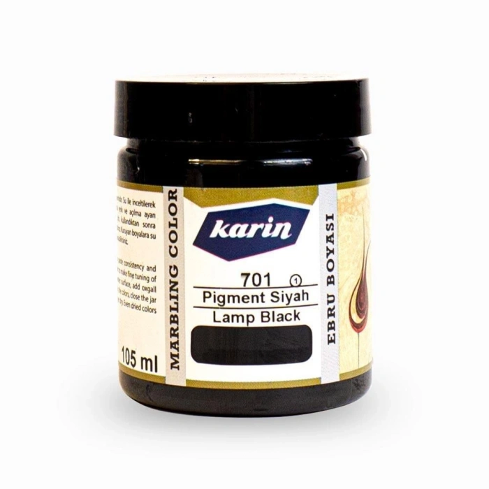 Karin Ebru Boyası 105 ml. 701 Pigment Siyah