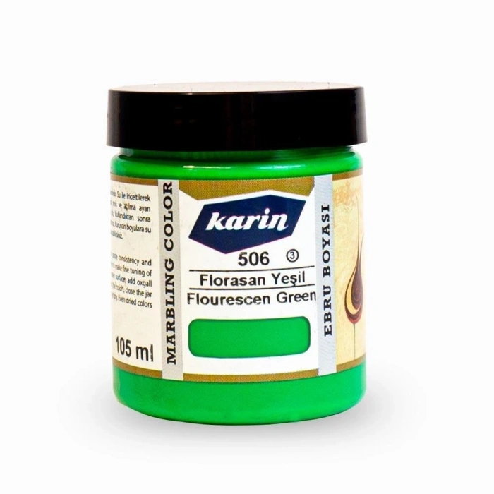 Karin Ebru Boyası 105 ml. 506 Florasan Yeşil
