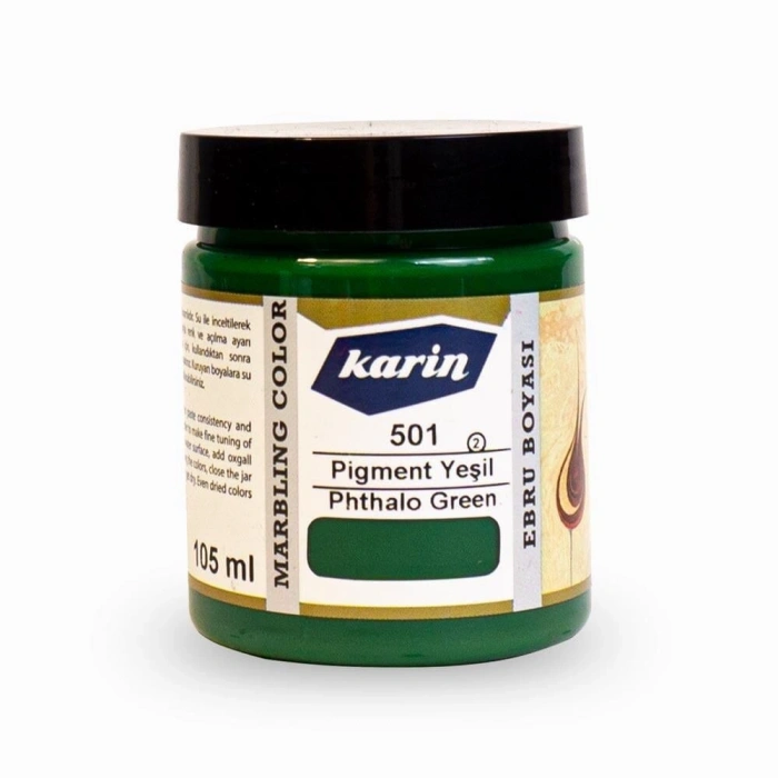 Karin Ebru Boyası 105 ml. 501 Pigment Yeşil