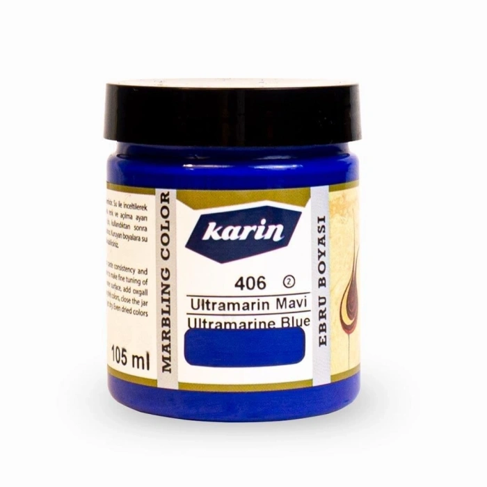 Karin Ebru Boyası 105 ml. 406 Ultramarine Mavi