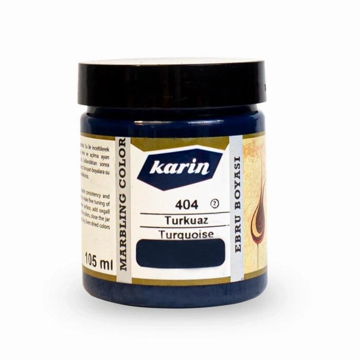 Karin Ebru Boyası 105 ml. 404 TurkuazKarin Ebru Boyası 105 ml. 404 Turkuaz