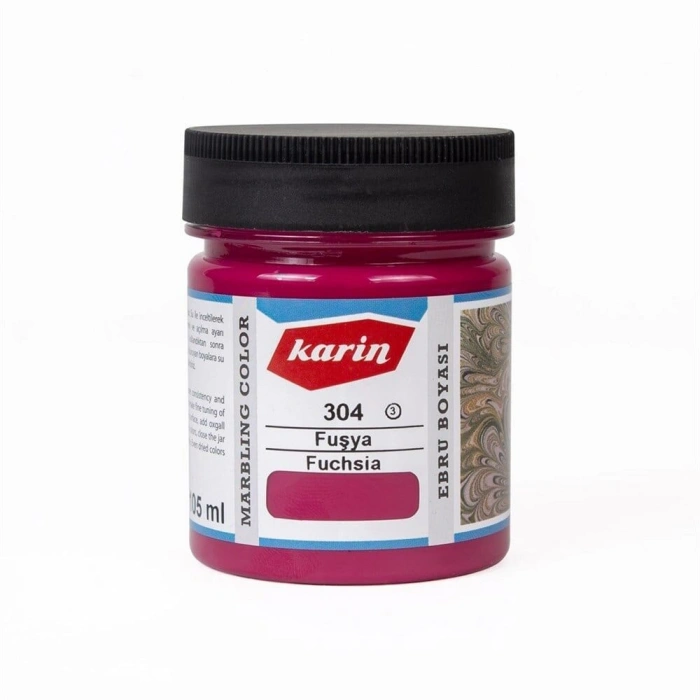 Karin Ebru Boyası 105 ml. 304 Fuşya