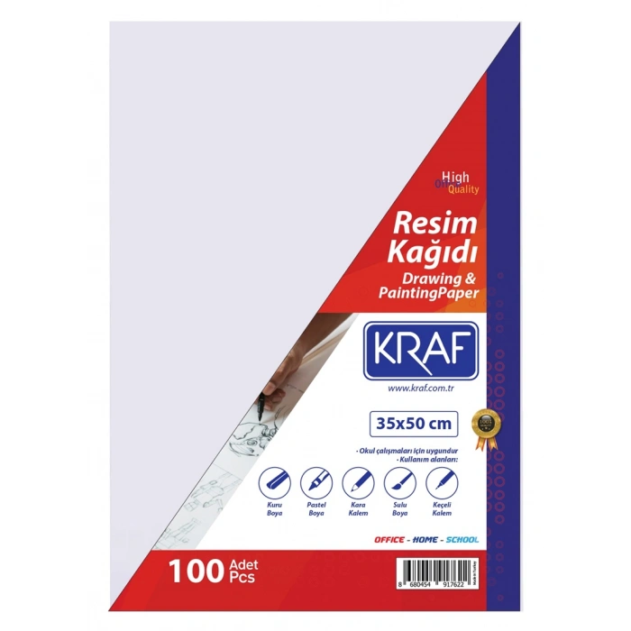 Kraf Resim Kağıdı 35x50 cm. 100lü Paket