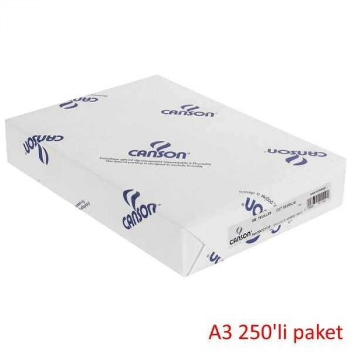 Canson 1557 Dessin Resim Çizim Kağıdı 200 gr. A3 250li Paket