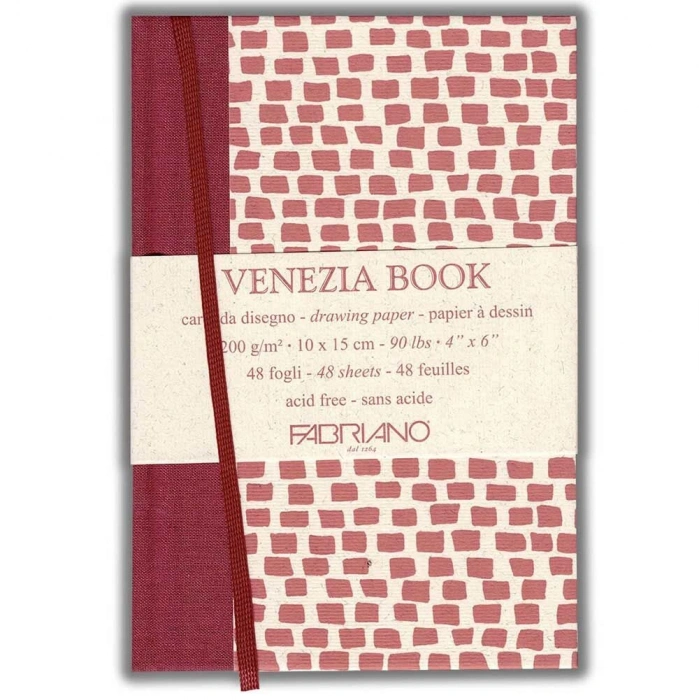 Fabriano Venezia Book Çok Amaçlı Eskiz Çizim Defteri 200 gr. 10x15 cm. 48 yaprak